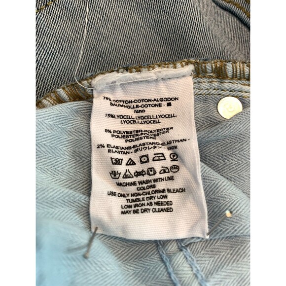 Free People Raw Hem Skinny Jeans Womens 26 Low Rise Button Fly Stretch Y2K Denim - Picture 8 of 8